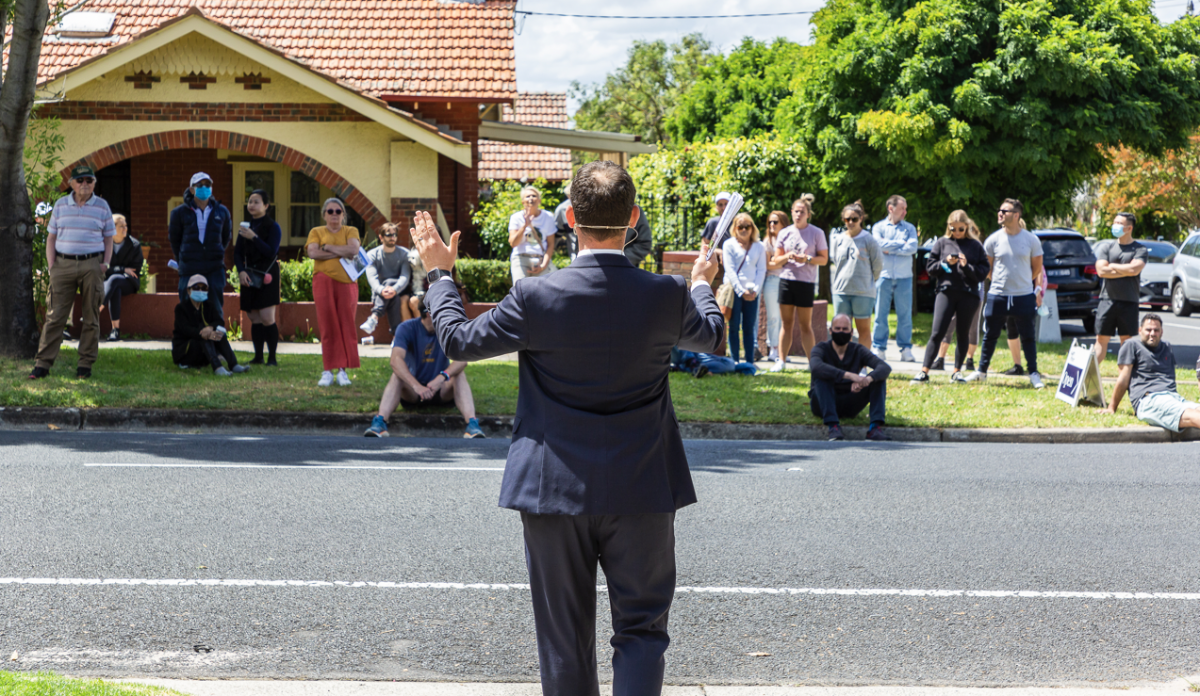What happens when a property passes in at auction?